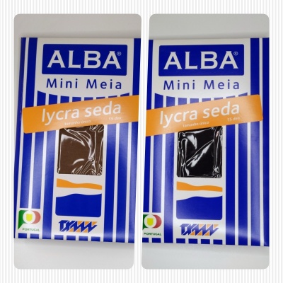 Embalagens de meias ALBA Mini Meia lycra seda 15 deniers