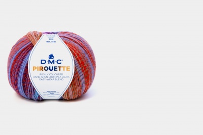 Novelo de lã colorida D.M.C. PIROUETTE em tons variados