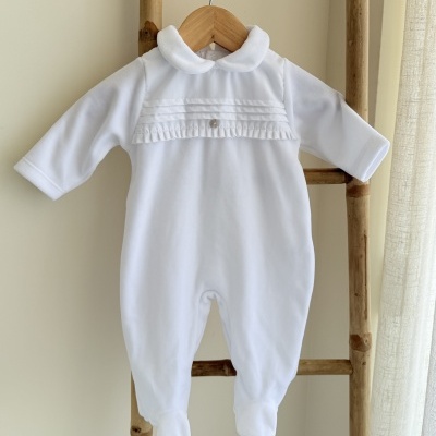 Babygrow Veludo - Gola PeterPan