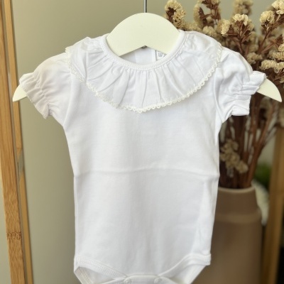 Bodie Gola Folho Branco de Manga Curta