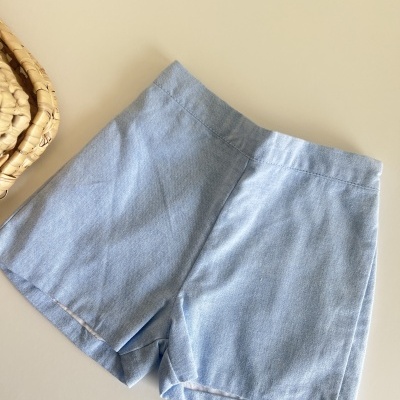 Calções azuis bebé