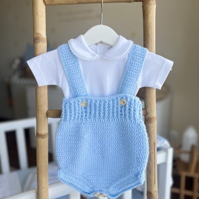 Fofo Alça - Croché Azul bebé