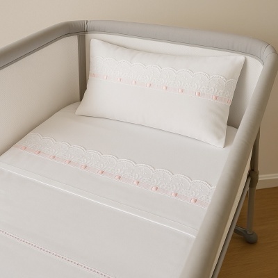 Jogo de Lençol Cama de Grades/ Next2Me - Bordado Inglês