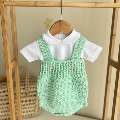 Fofo Alça - Croché Verde Água