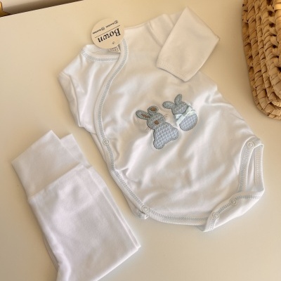 Conjunto Interiores coelhinho azul