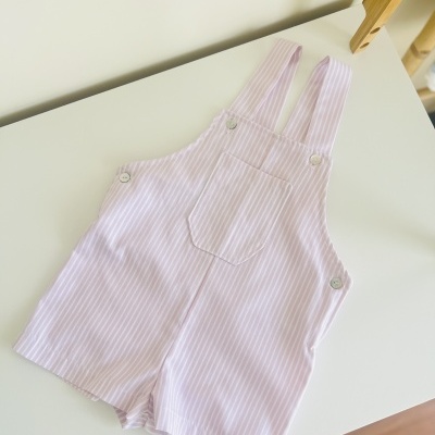 Jardineiras Riscas Rosa