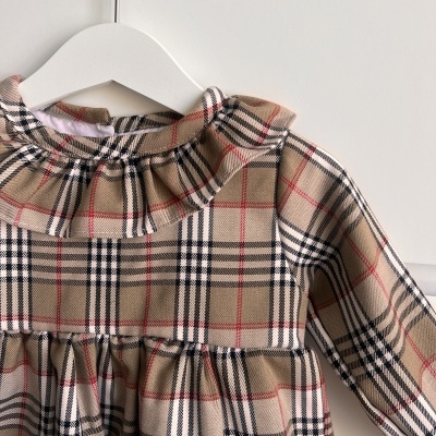 Vestido Xadrez Castanho