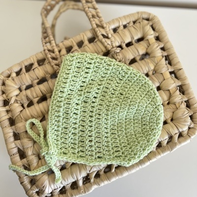 Touca Simples - Croché - Verde Pastel