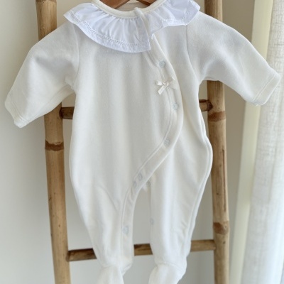 Babygrow Veludo Gola Folho