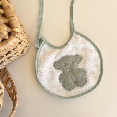 Babete ursinho - verde seco