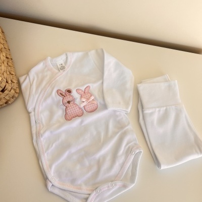 Conjunto Interiores coelhinho rosa