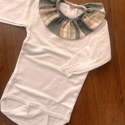 Bodie gola Folho Padrão Xadrez Rosa