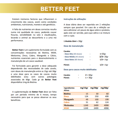 Suplemento Better Feet EQUI KARMA
