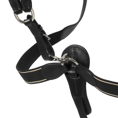 Peitoral Inglês Cruzado Elástico LEXHIS Green com Gamarra