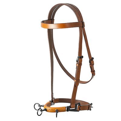 Serrilhão Vaquero LEXHIS Couro c/ 3 Pilares Forrada