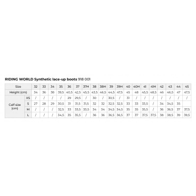 Botas Sintéticas c/ Atacadores RIDING WORLD