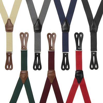 Suspensórios LEXHIS Elástico p/ Botão Liso