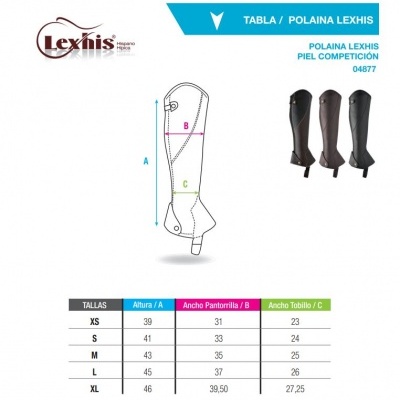 Polainas em Pele LEXHIS Competition