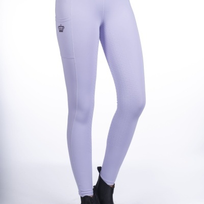 Leggings de Equitação HKM "Lavender Bay Full Seat"