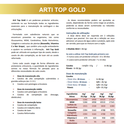 Suplemento Arti Top Gold EQUI KARMA
