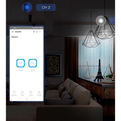 Módulo interruptor WiFi Sonoff DUALR2