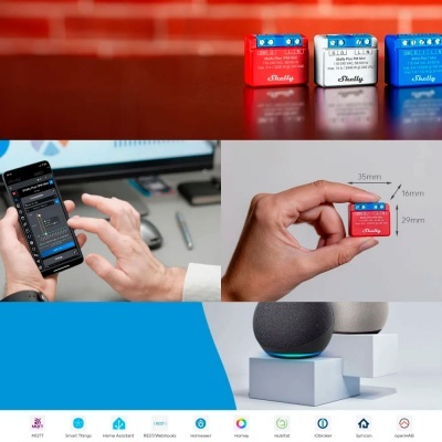 Módulo interruptor WiFi Shelly PLUS 1PM MINI