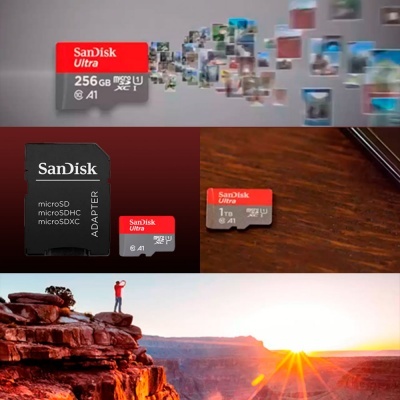 Cartão memória Sandisk microSDHC UHS-I C10 A1 32GB