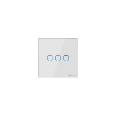 Interruptor de parede WiFi Sonoff T2EU3C-TX