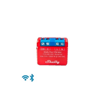Módulo interruptor WiFi Shelly PLUS 1PM MINI