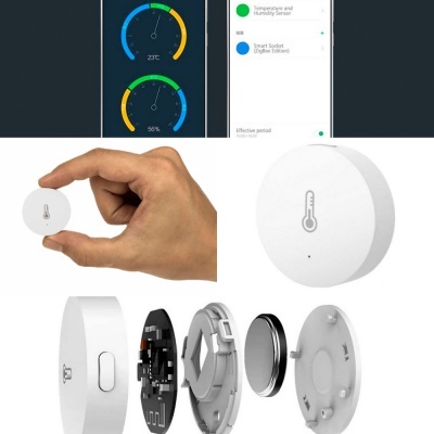 Sensor de temperatura e humidade Zigbee Xiaomi Mi Smart Home Temperature and Humidity Sensor
