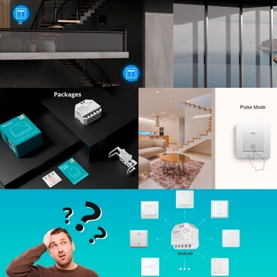 Módulo interruptor WiFi Sonoff DUALR3