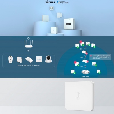 Sensor de temperatura e humidade Zigbee Sonoff SNZB-02