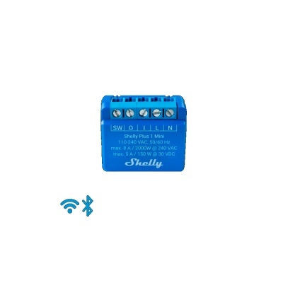 Módulo interruptor WiFi Shelly PLUS 1 MINI Módulo interruptor WiFi Shelly PLUS 1 MINI
