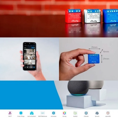 Módulo interruptor WiFi Shelly PLUS 1 MINI Módulo interruptor WiFi Shelly PLUS 1 MINI