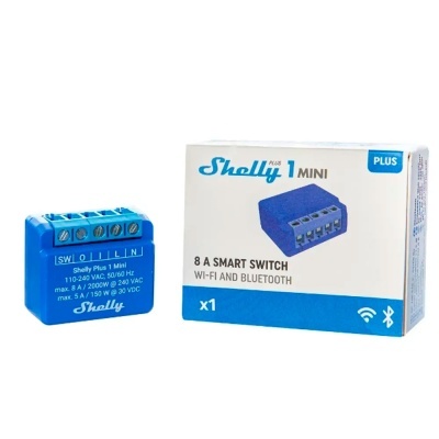 Módulo interruptor WiFi Shelly PLUS 1 MINI Módulo interruptor WiFi Shelly PLUS 1 MINI