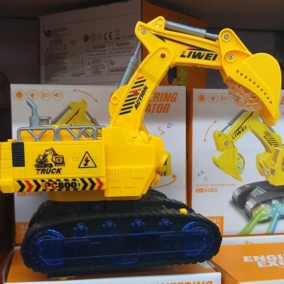 Escavadeira Infantil de Brincar com som e luzes