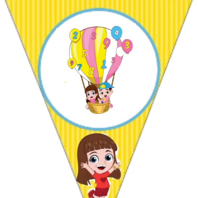 Luccas Neto ou Giovana Faixa decorativa, bandeirola para festa