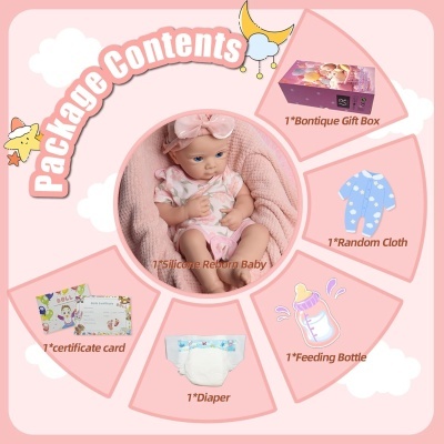 Boneca Bebé Reborn Menina 48cm Corpo banhável, boneca 100% Silicone de platina, corpo macio e flexível, 4kg, Boneca Bebé Reborn Menina 48cm Corpo banhável, boneca 100% Silicone de platina, corpo macio e flexível, 4kg,