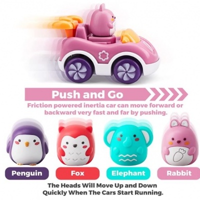 Kit 4 carrinhos de brincar para bebés - Push and Go