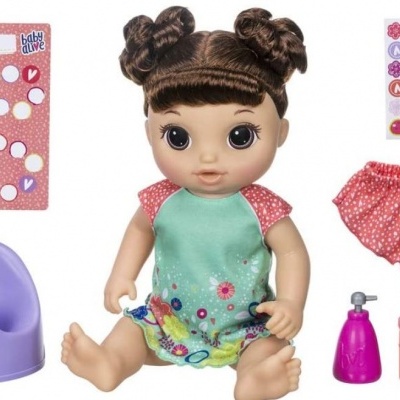 Boneca Baby Alive Ensina a fazer Xixi - Hasbro, hora do Xixi Baby Alive