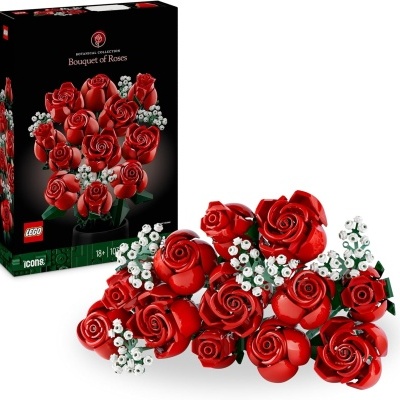 Buquê de rosas LEGO,  conjunto de flores artificiais para adultos, nova coleção botânica, oficial LEGO