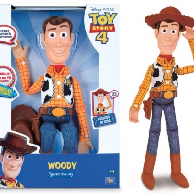 Toy Story Figura articulada Woody com voz, 40 cm, fala +12 frases