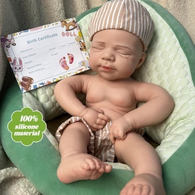 Boneca Bebé Reborn menino 47cm 100% em Silicone de Platina com acessórios, recém nascido, olhos fechados, receba em 3 dias uteis Boneca Bebé Reborn menino 47cm 100% em Silicone de Platina com acessórios, recém nascido, olhos fechados, receba em 3 dias uteis