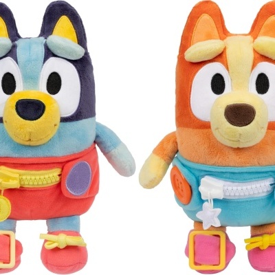 Peluche Bluey/Bingo Bebé para vestir e brincar, item autêntico 25cm