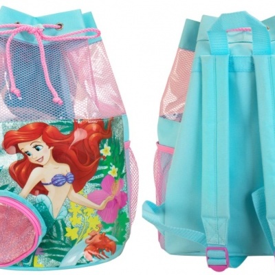 Saco de Praia/Natação Princesa Ariel,  40cm
