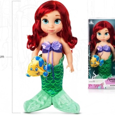 Boneca Ariel Coleção Animators - 39cm, oficial Disney Store, receba em 7 dias