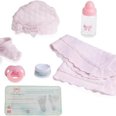 Bebé Reborn recém nascido 40cm corpo inteiro Silicone Vinílico, livre de BPA, com acessórios