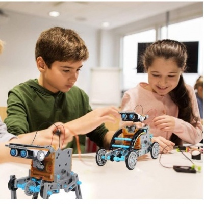 Robot Solar 12 em 1 - 190 peças. Brinquedo educacional