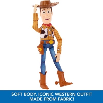 Mattel Toy Story Figura articulada Woody com voz, 32 cm, fala +20 frases em Inglês - receba em 7 dias