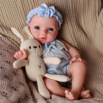 100% Silicone de platina Boneca Bebé Reborn Menina 30cm Corpo banhável, corpo macio e flexível, 2,6kg,